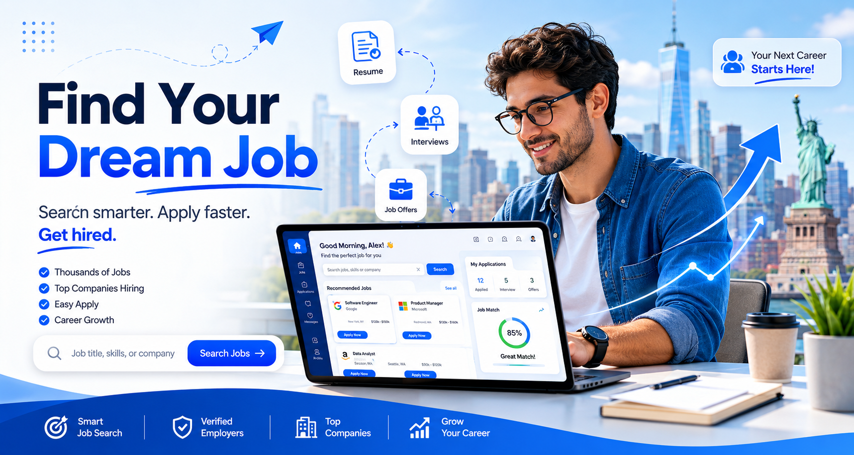 USA Hire Job career guidance banner